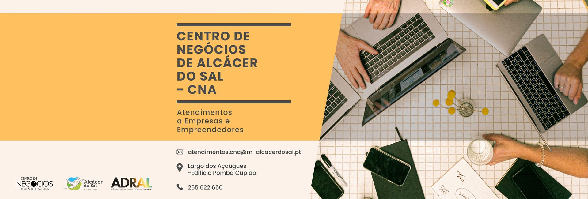 novo telefone_CENTRO DE NEGÓCIOS DE ALCÁCER DO SAL - CNA